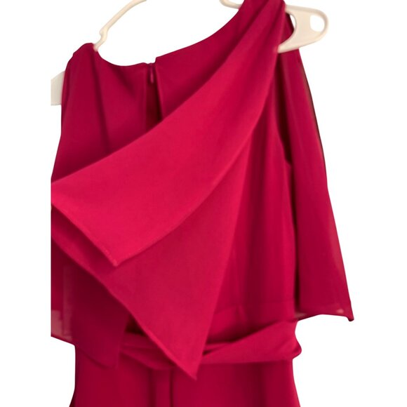 Jessica Howard Orchid Chiffon Popover Tulip Hem Formal Dress Size 6 8955 - Picture 11 of 13